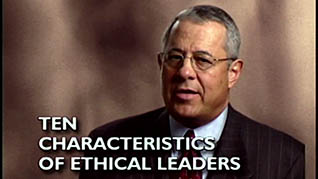 Screenshot from the how to be an ethical leader training video