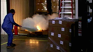fire extinguisher training in warehouse settings