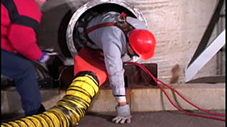 What to do once you've entered a confined space