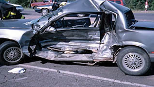 A car after a car accident