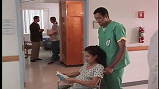 Screenshot of a doctor from the effective communication in healthcare video