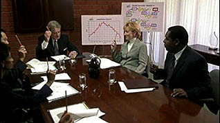 Group decision making in a company boardroom