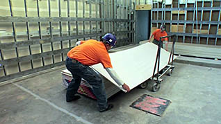 Safely transporting drywall