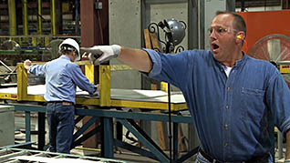Workplace safety in a factory