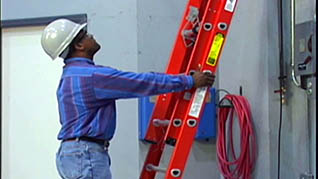 Ladder safety while working indoors