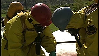 Using personal protective HAZWOPER equipment outdoors