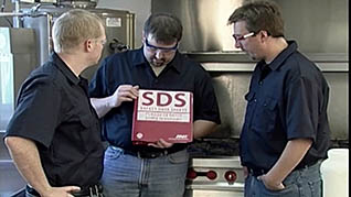 A man teaching employees what SDS is