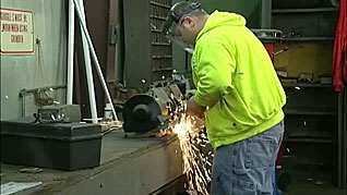 A man welding