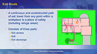 Knowing your exit route during a route