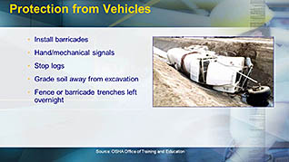 A slide about the protection of vehicles