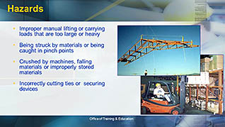 A slide about different hazardous