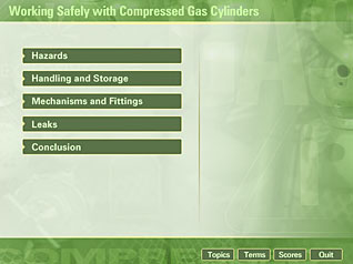 Course screen