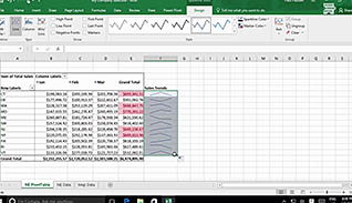 A screenshot of someone using Excel