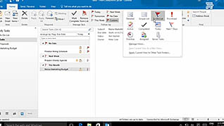 Microsoft Outlook display